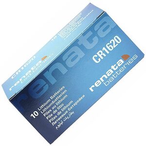 Renata CR1620 High Quality Swiss Made Lithium Battery - Pack Of 10