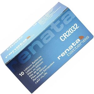 Renata CR2032 High Quality Swiss Made Lithium Battery - Pack Of 10