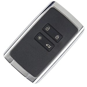 Renault 4 Button Smart Remote Repair Case Silver VA2 / VA6 Blade
