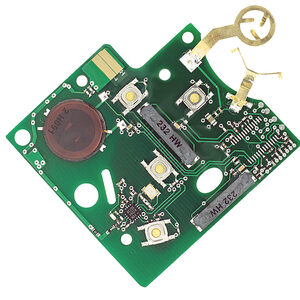 Renault Clio Captur 4 Button Remote Key Repair PCB Board 433MHz - Ref RB020