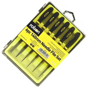 Rolson 6 Piece Needle File Set for Locksmiths & Key Finishing