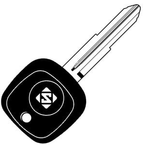 Daihatsu DH4R Transponder Key Shell - Cut From Image/Code