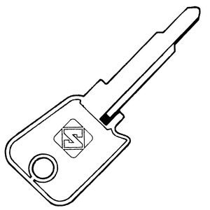 Ford / Rover LF-9 / LF3 Plastic Head Non-Transponder Key Blank - Cut From Image Upload or Key Code