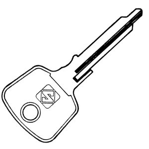 Porsche PO-HC / PW1 Metal Head Non-Transponder Key Blank - Cut From Image Upload or Key Code