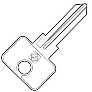 SI-5D / SSA5R Metal Head Non-Transponder Key Blank - Uncut