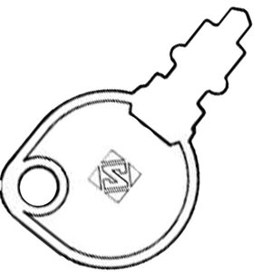 TH / Silca TH1 / HD 1148 MIS-2 / TEU-1 / TH1 Metal Head Tractor & Plant Non-Transponder Key Blank - Uncut