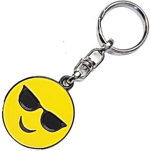 Mr Cool Emoji Novelty Metal Keyring
