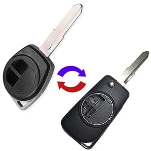 Suzuki 2 Button Remote Conversion Case With HU133R / HU87R Blade Converts Suzuki Keys Into Flip Keys