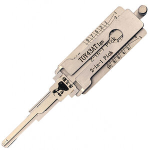 Toyota TOY43AT Genuine Lishi Twin Lifter Pick & Decoder - Ignition