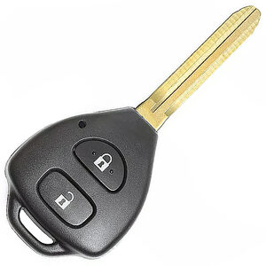 Toyota Fortuner Hilux Urban Cruiser Aftermarket 2 Button Non-Flip Remote Key 433MHz ID67 TOY43/TOYO-15