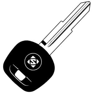 Toyota TOY42 / TOYO-10 Transponder Key Shell - Cut From Image/Code