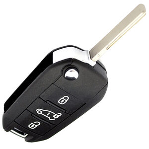 Vauxhall/Opel Berlingo Dispatch Expert Aftermarket 3 Button Flip Remote Key 433MHz ID4A HU-HCA/HU83