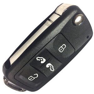 (VW) Volkswagen 4 Button Flip Remote Repair Case HU66