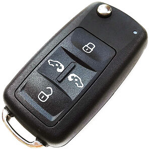 Seat/Volkswagen Alhambra Caravelle Multivan Aftermarket 5 Button Flip Remote Key 433MHz ID88 HU-HAA/HU66