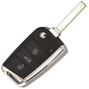 (VW) Volkswagen Polo 3 Button Flip Remote Repair Case HU162
