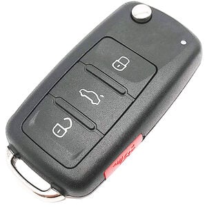 Volkswagen Phaeton Touareg Aftermarket 4 Button Flip Remote Key 433MHz ID46 (PCF7947) HU-HAA/HU66