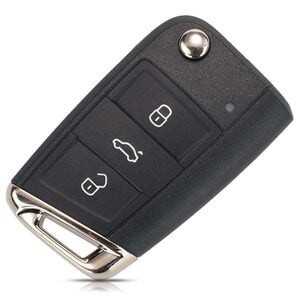 (VW) Volkswagen 3 Button MQB Chrome Bottom Smart Remote Repair Case HU162 Blade